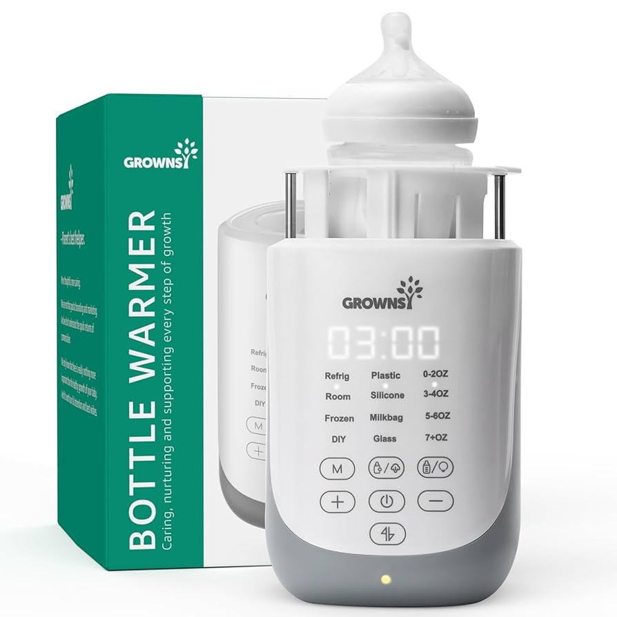 GROWNSY Nutri Bottle Warmer with Innovative Auto-Lift Feature, 10-in-1 Fast Baby Bottle Warmer wi... | Amazon (US)