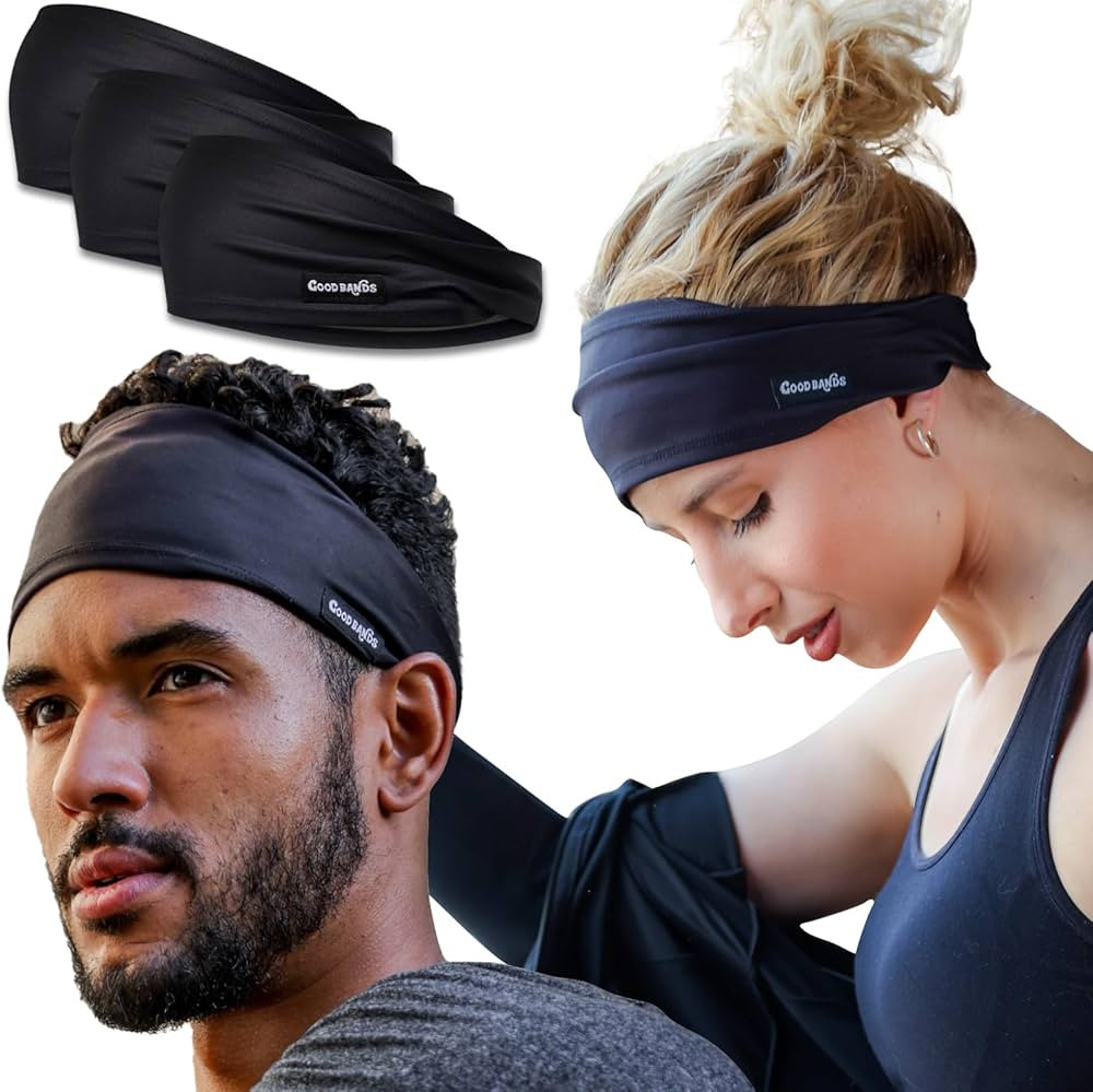 Sweatband for Men and Women - Unisex Non Slip Headband that Wicks Moisture and Eliminates Excess ... | Amazon (US)