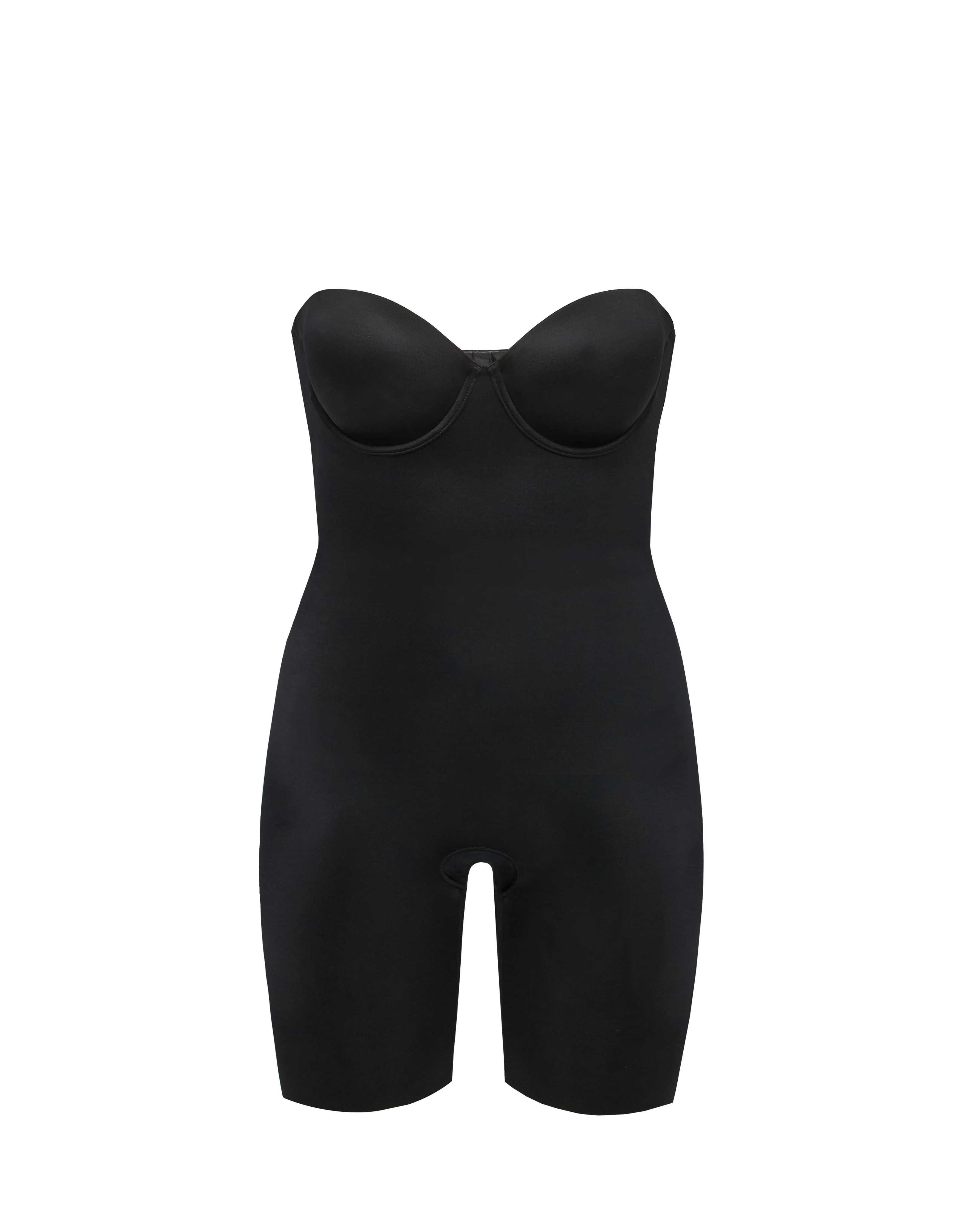 Suit Your Fancy Strapless Cupped Mid-Thigh Bodysuit | Spanx