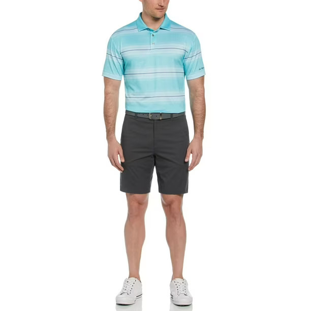 Ben Hogan Men's Heathered Fashion Stripe Print Golf Polo Shirt | Walmart (CA)