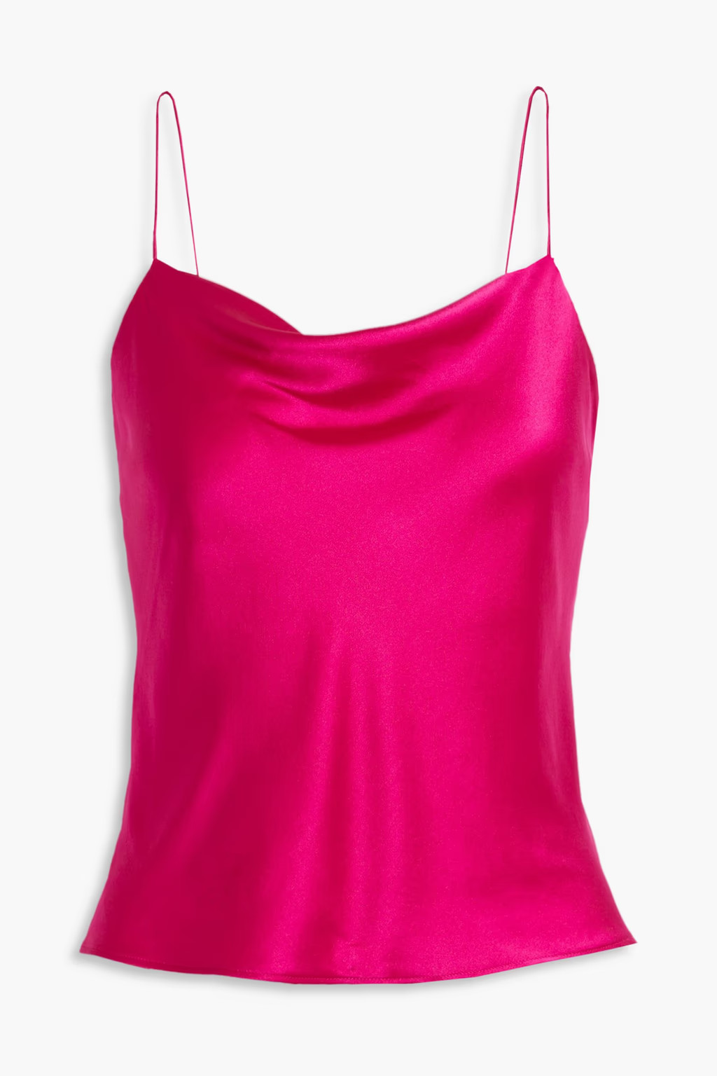 Magenta Harmon draped silk-blend satin camisole | ALICE + OLIVIA | THE OUTNET | The Outnet (US and CA)