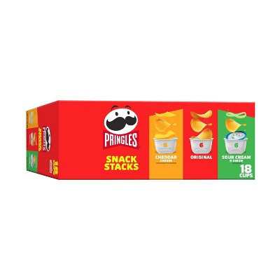 Pringles Snack Stacks Variety Pack Potato Crisps Chips - 12.9oz/18ct | Target
