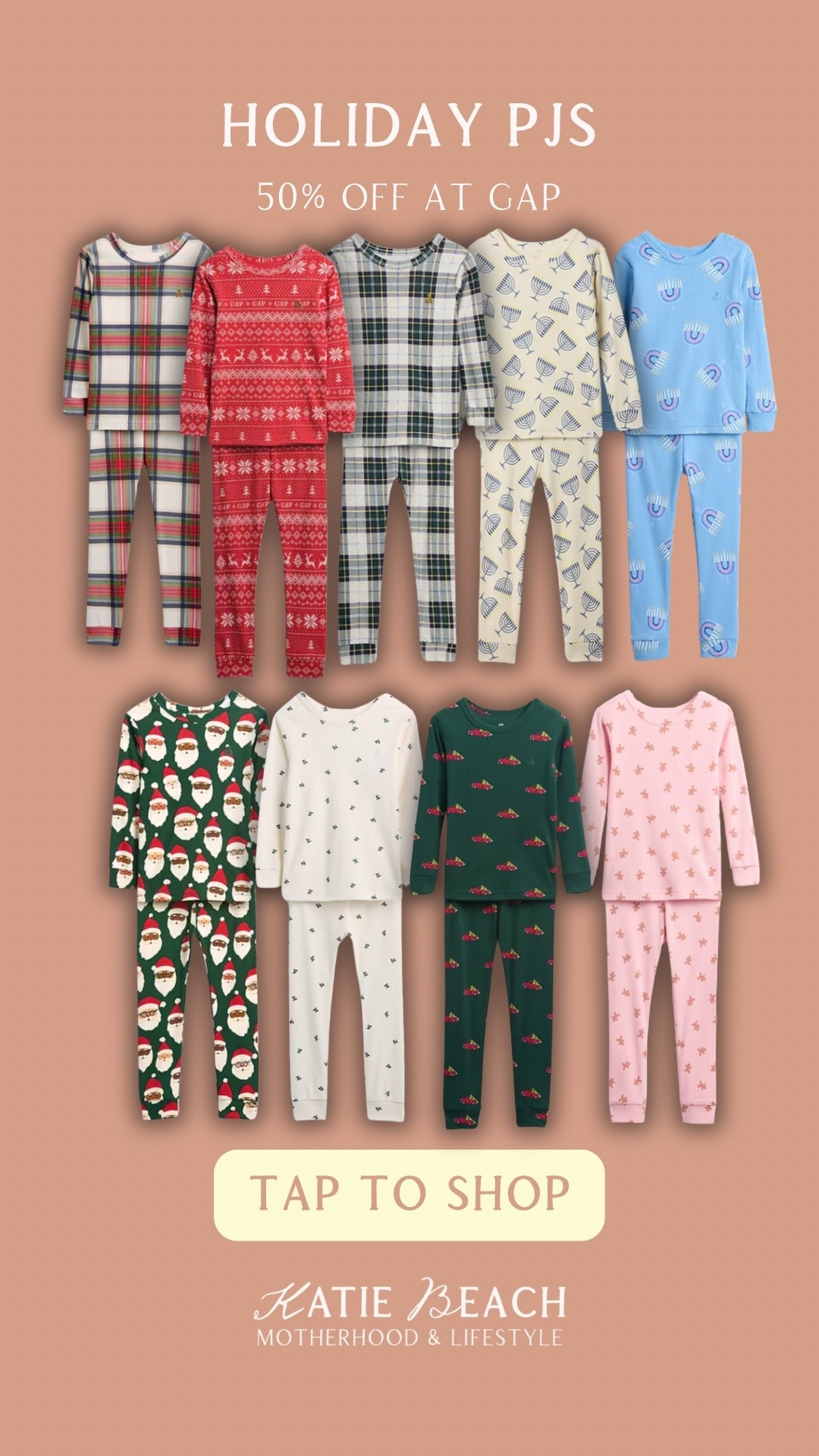 50% off Holiday pajamas at GAP! 
kids pajamas, Christmas, Hanukkah, Thanksgiving, sibling pajamas, sleepwear, matching family, sale 

#LTKHoliday #LTKSaleAlert #LTKKids