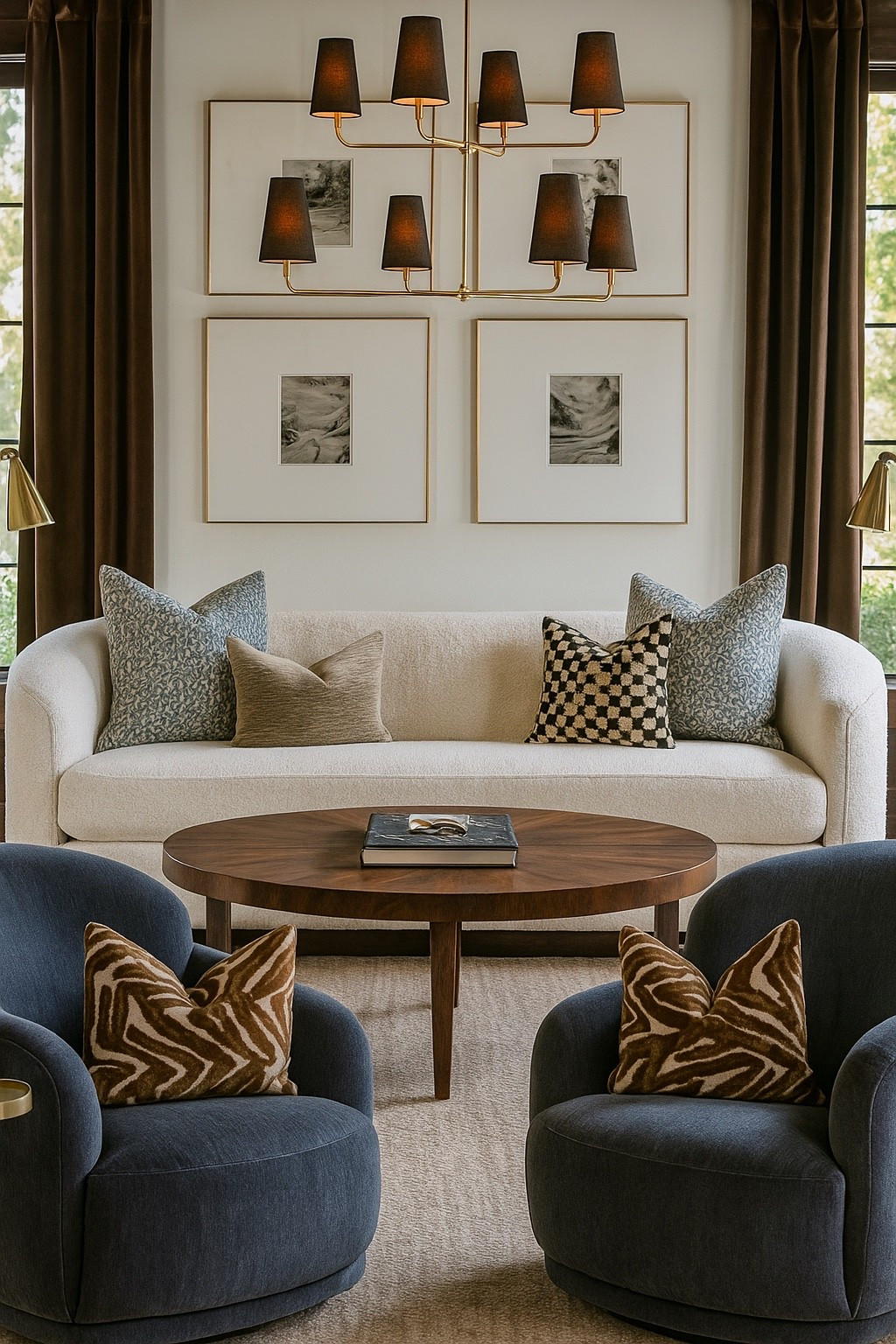 The modern sitting room 

Mixing moody and soft for a curated space 


#homedecor #livingroom #lighting #rug #chair #curtains 

#LTKHome #LTKSaleAlert