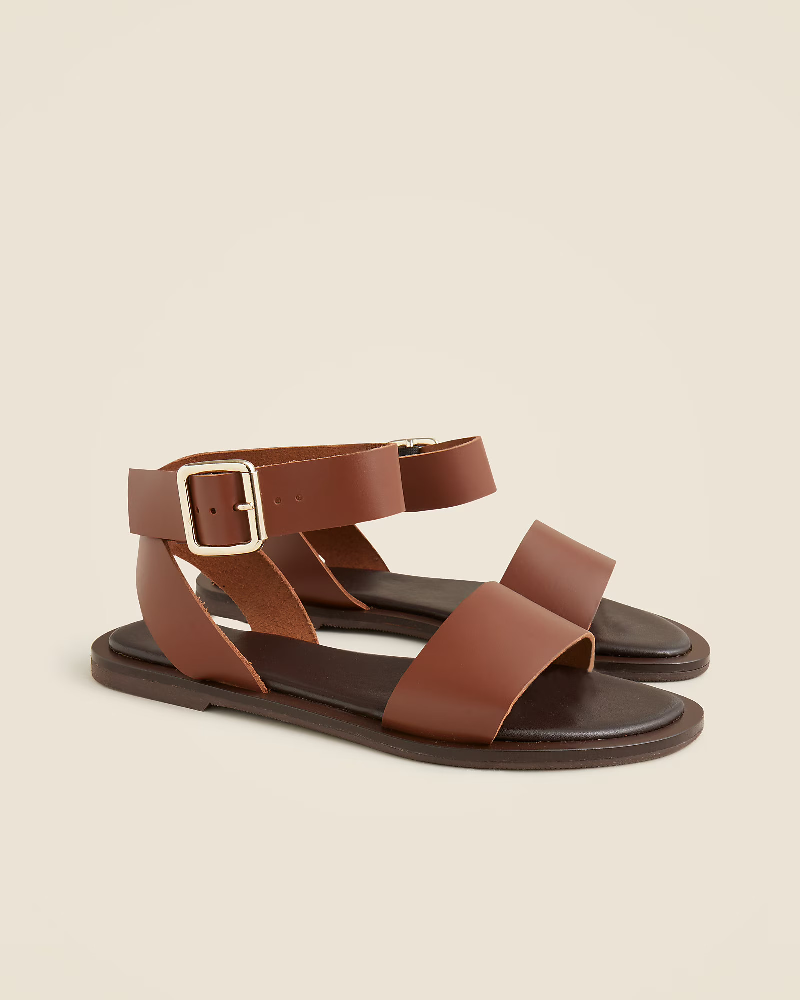 Carsen Made-in-Italy ankle-strap sandals in leather | J. Crew US