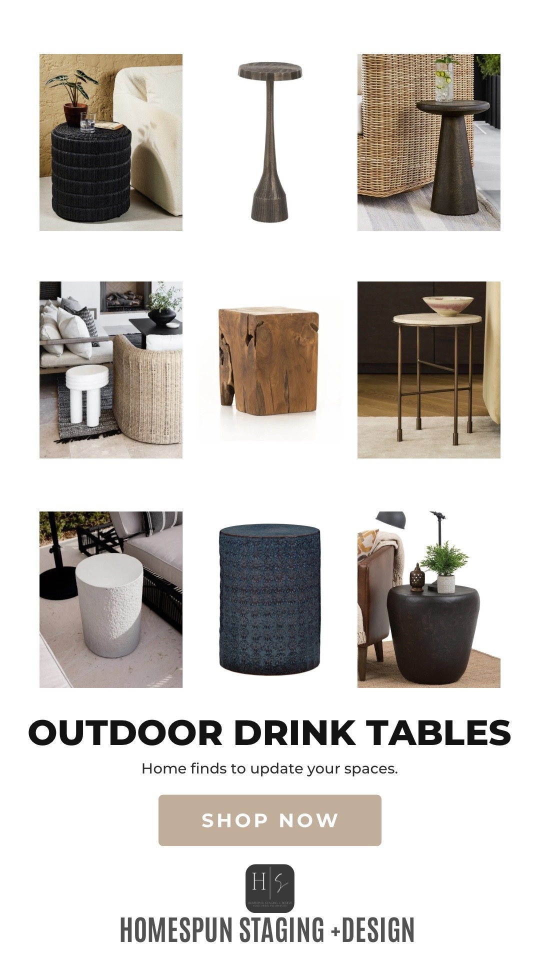 Outdoor side tables 🌞

#LTKSeasonal #LTKHome