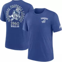Nike Men's Dallas Cowboys Rewind Tri-Blend Blue Heather T-Shirt | Dick's Sporting Goods