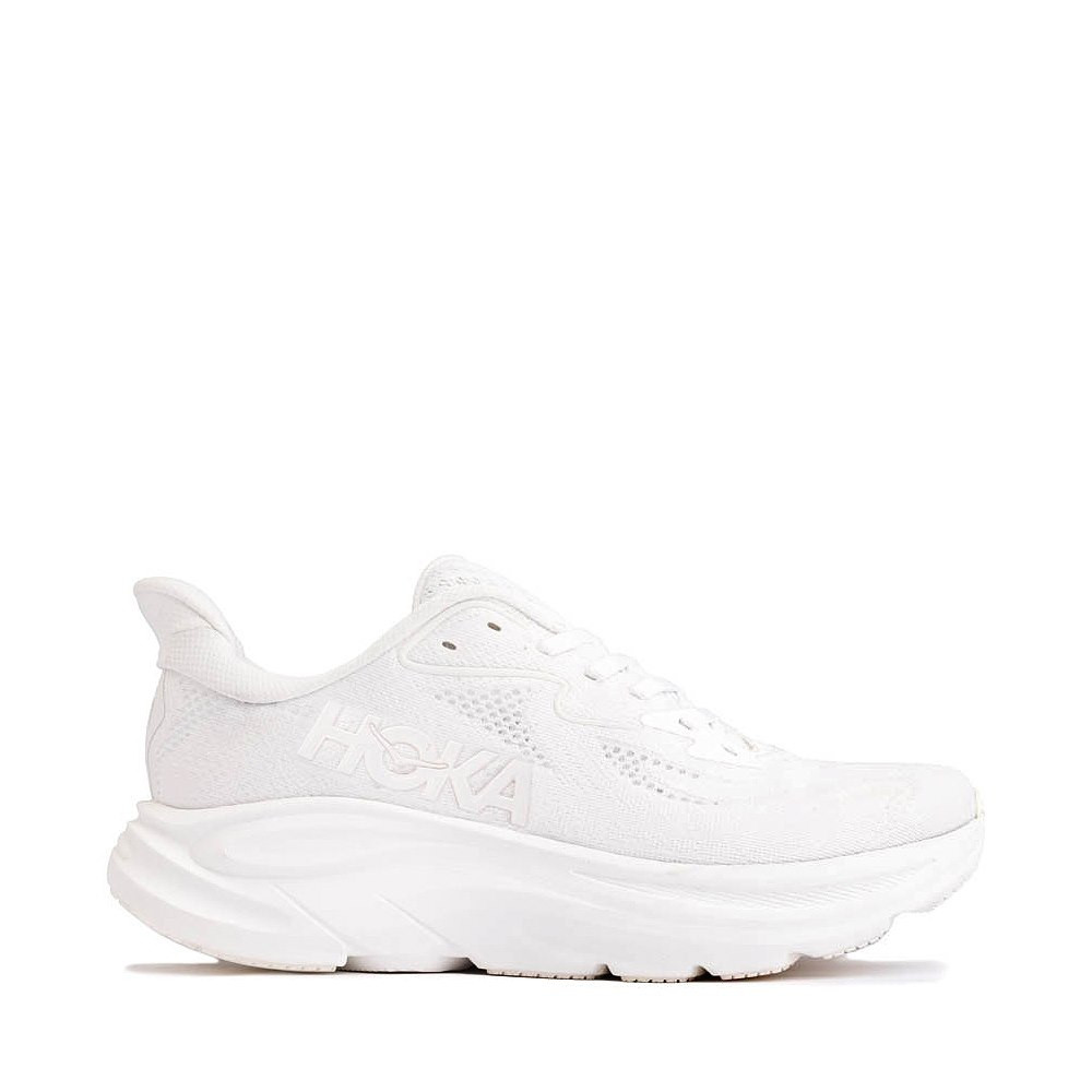 Womens HOKA Clifton 10 Athletic Shoe - White | Journeys
