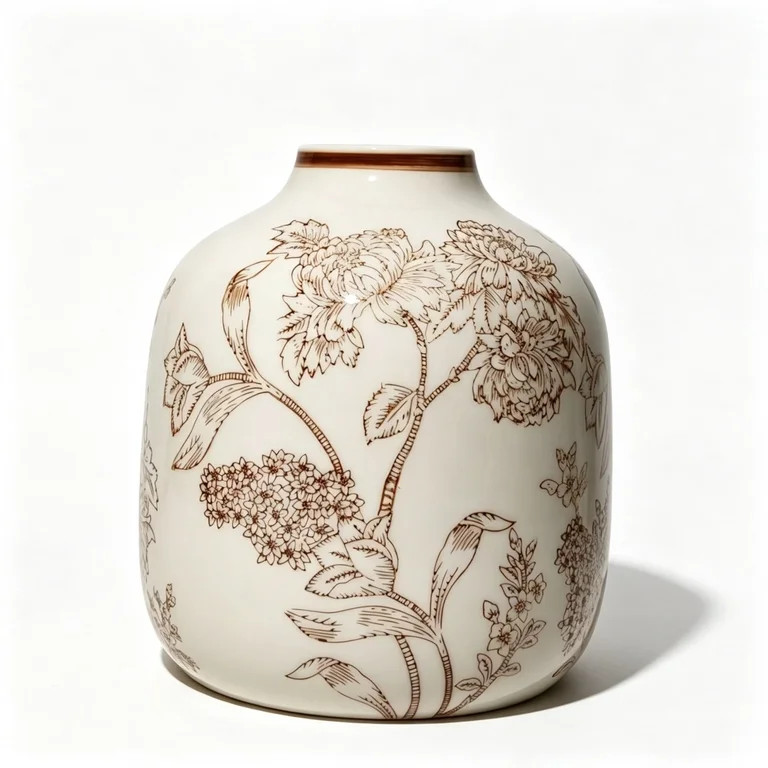 Orangide Halloween Decorations Ceramic Flower Vase Cream White Decorative Vase for Fall Home Deco... | Walmart (US)