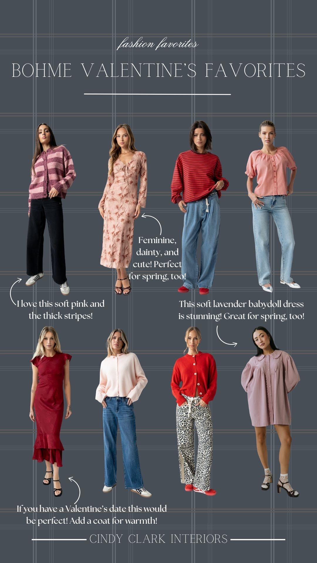 I’m all for a holiday outfit! I rounded up some beautiful finds from Bohme that are perfect for Valentine’s Day! Casual styles and a few dressier option, too. 

#LTKootd #LTKgrwm #LTKValentine
