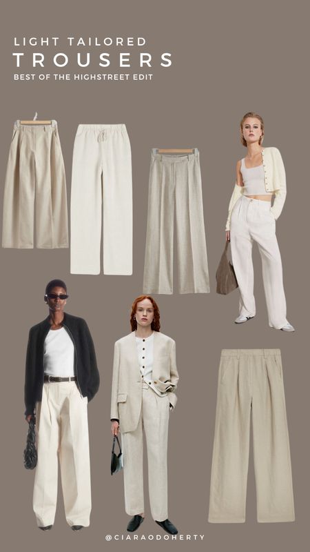 The light tailored trouser / my top highstreet picks for you Spring capsule wardrobe 🤍

#LTKspring #LTKsummer #LTKeurope