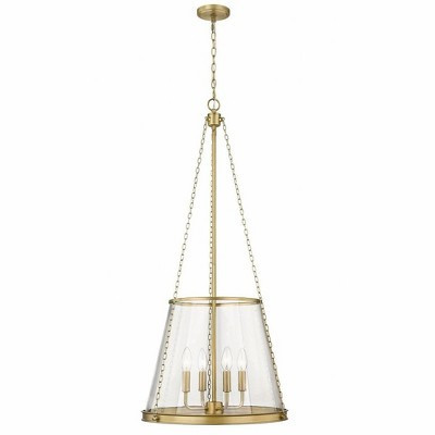 Z-Lite Prescott 4 - Light Pendant in  Rubbed Brass | Target