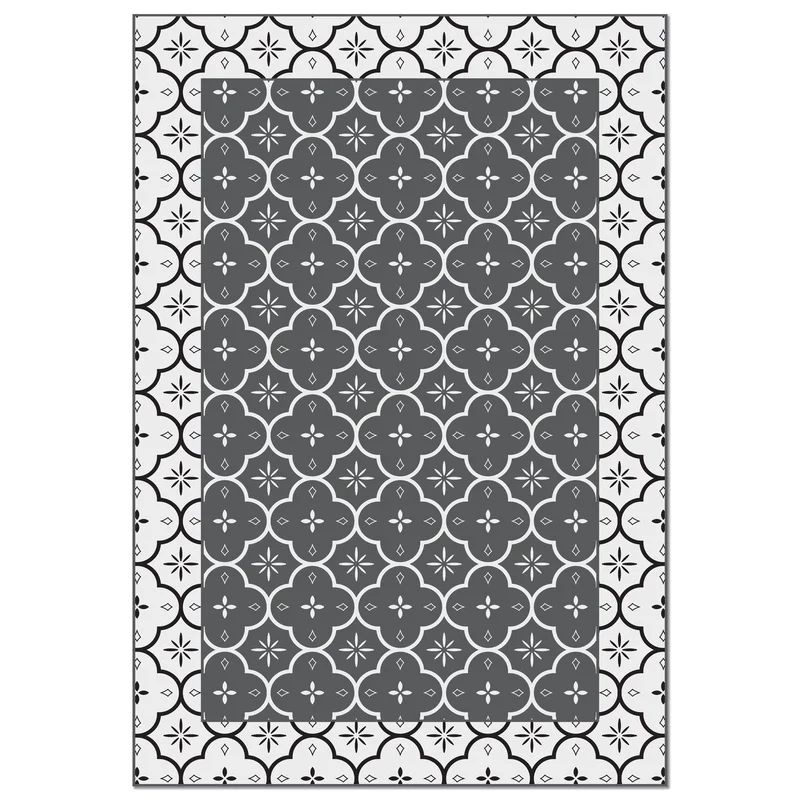 Grey Mosaic Tile Decorative Floor Mat | Wayfair North America