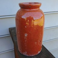 Antique Early American Primitive Pennsylvania Redware Pottery Milk Pail Or Cream Pot - Awesome | Etsy (US)