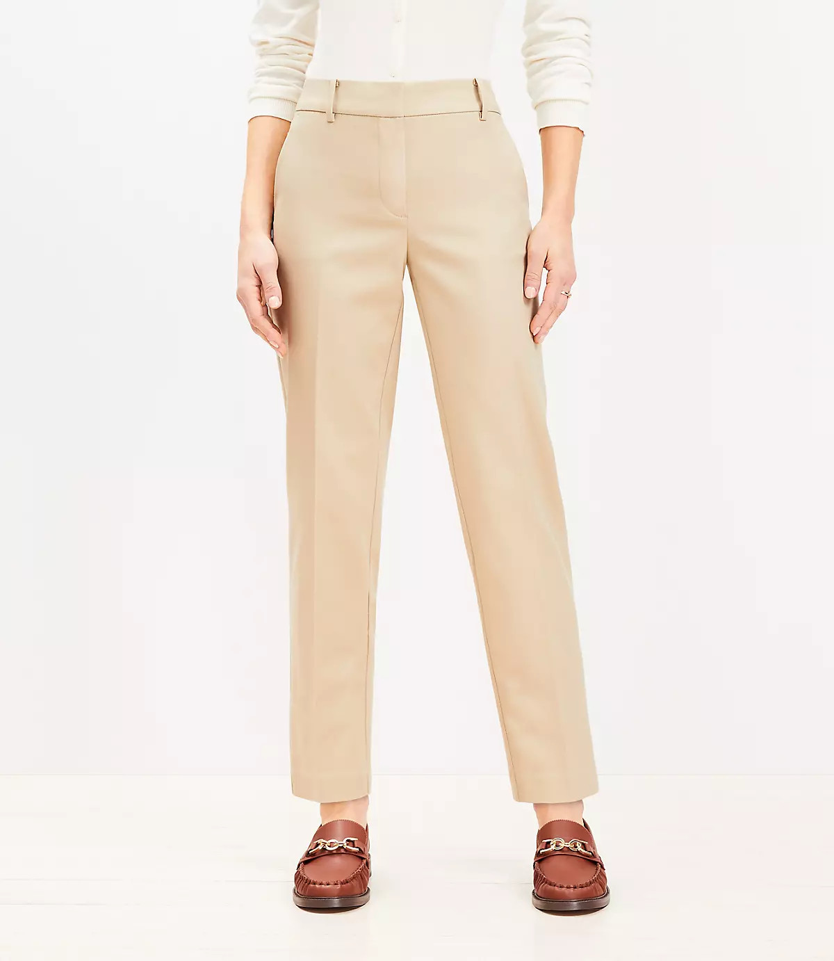 Riviera Slim Pants in Doubleweave | LOFT