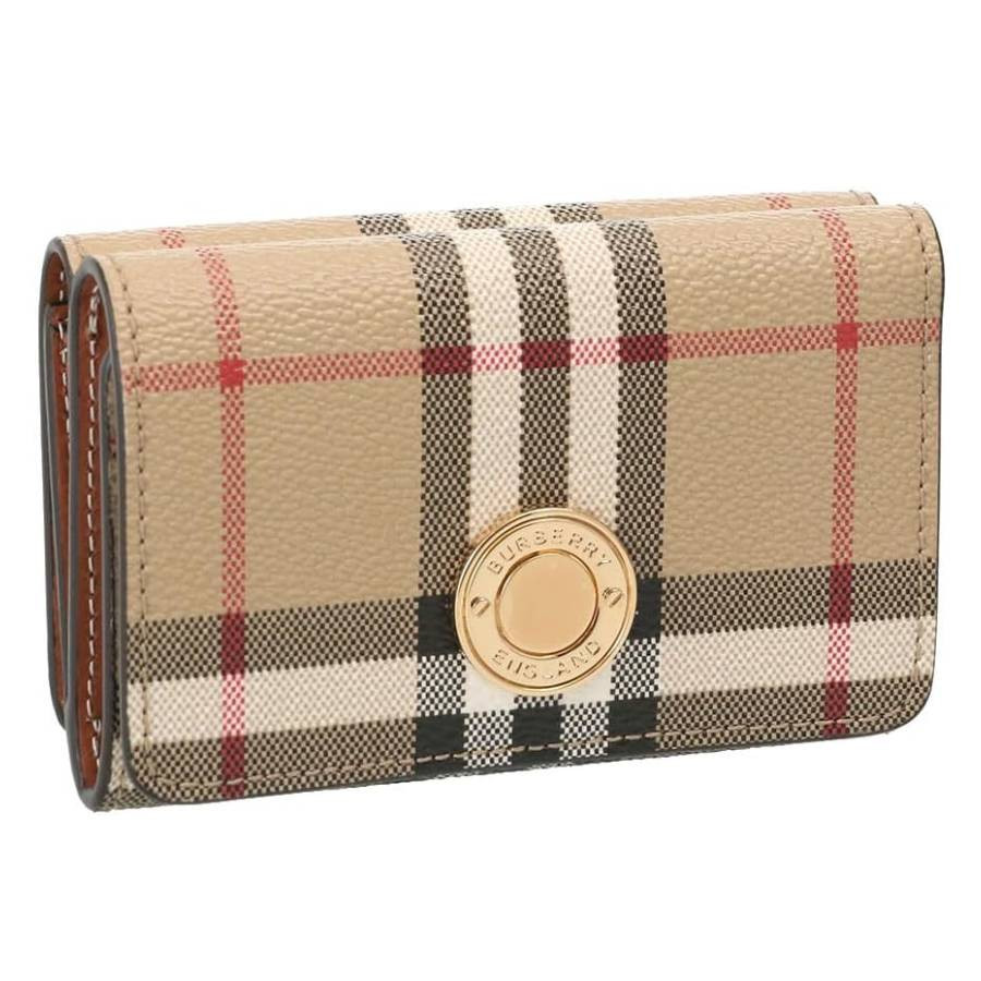 Burberry Archive Beige Ladies Vintage Check-Printed Press-Stud Folded Wallet | Jomashop.com & JomaDeals.com