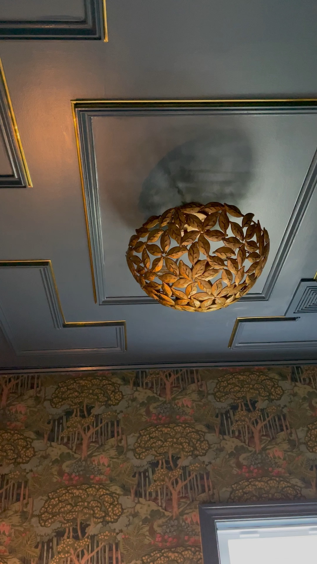 Semi-flush brass ceiling light / statement fixture 

#LTKHome