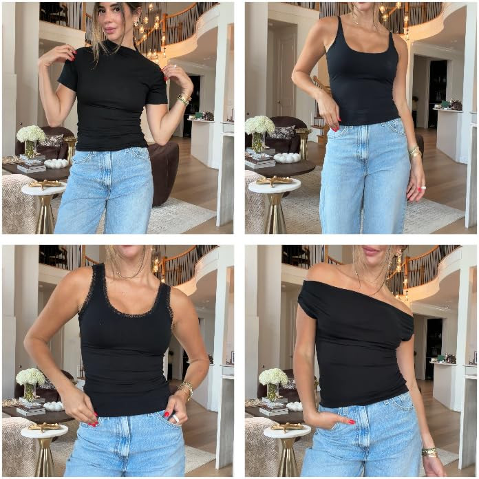The black tops you'll reach for on repeat. From classic tees to tanks and off-the-shoulder styles, these are the basics every wardrobe needs.

#LTKStyle #ShopMyStyle #BlackTop #CapsuleWardrobe 

 #LTKootd #LTKBeauty