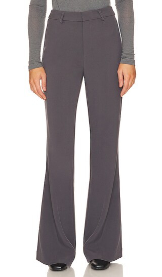 Halifax Slim Flare Pant in Charcoal | Revolve Clothing (Global)