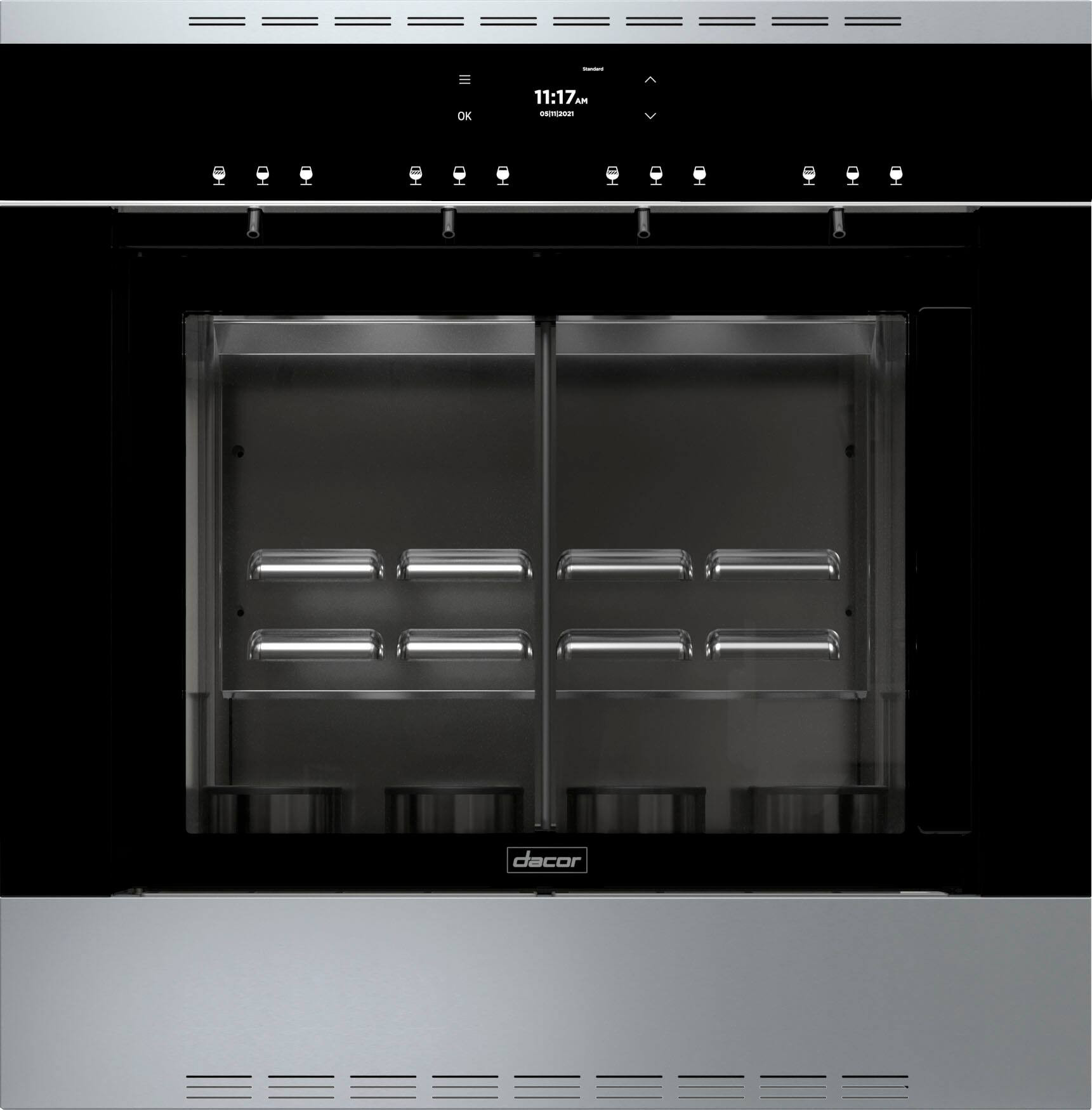 Dacor Four Bottle Built-In Dual Zone Wine Dispenser with Argon Preservation and Custom Pour Black... | Best Buy U.S.