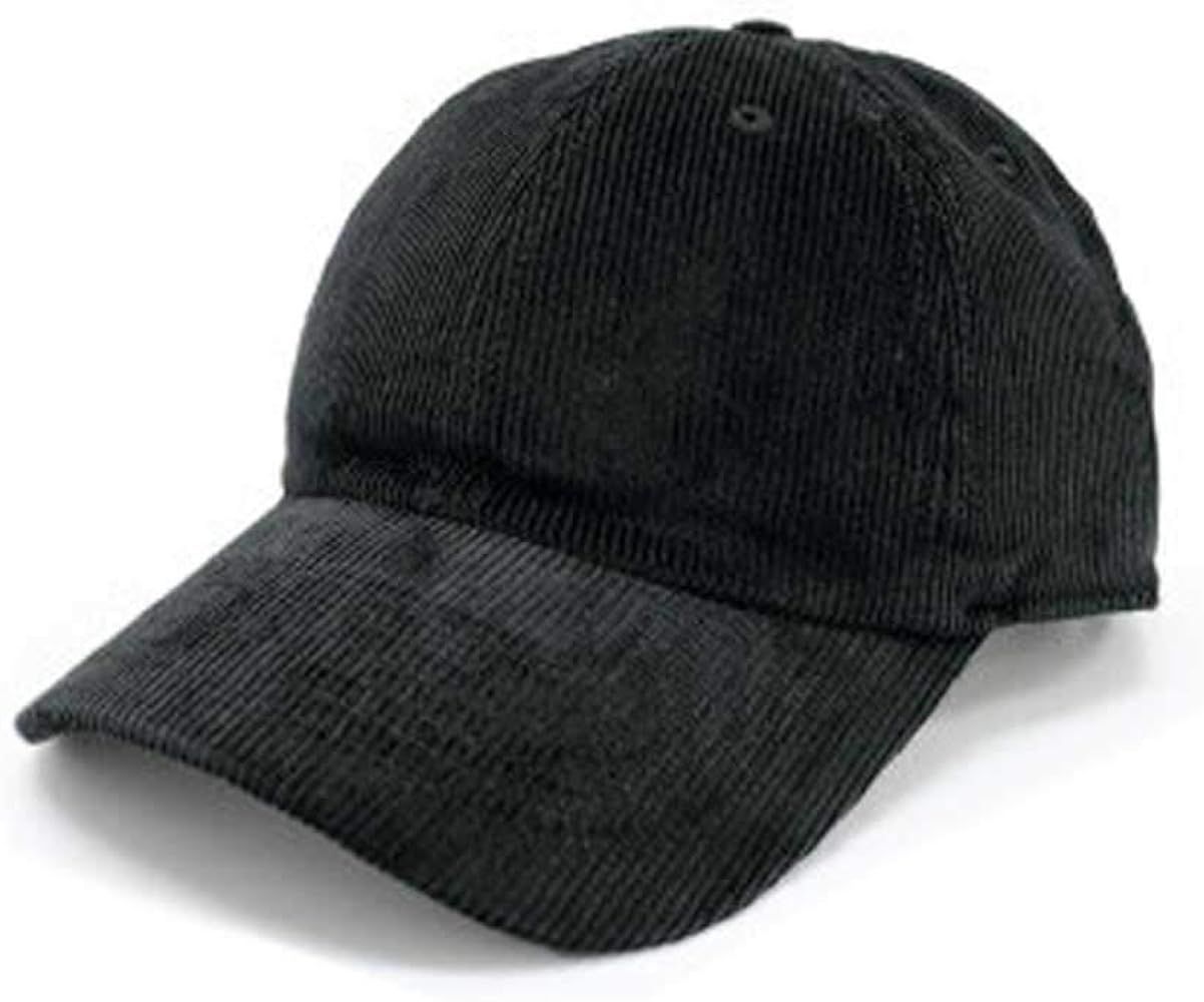 Newhattan Solid Corduroy 100% Cotton Vintage Unisex Baseball Adjustable Polo Trucker Cap Hat | Amazon (US)