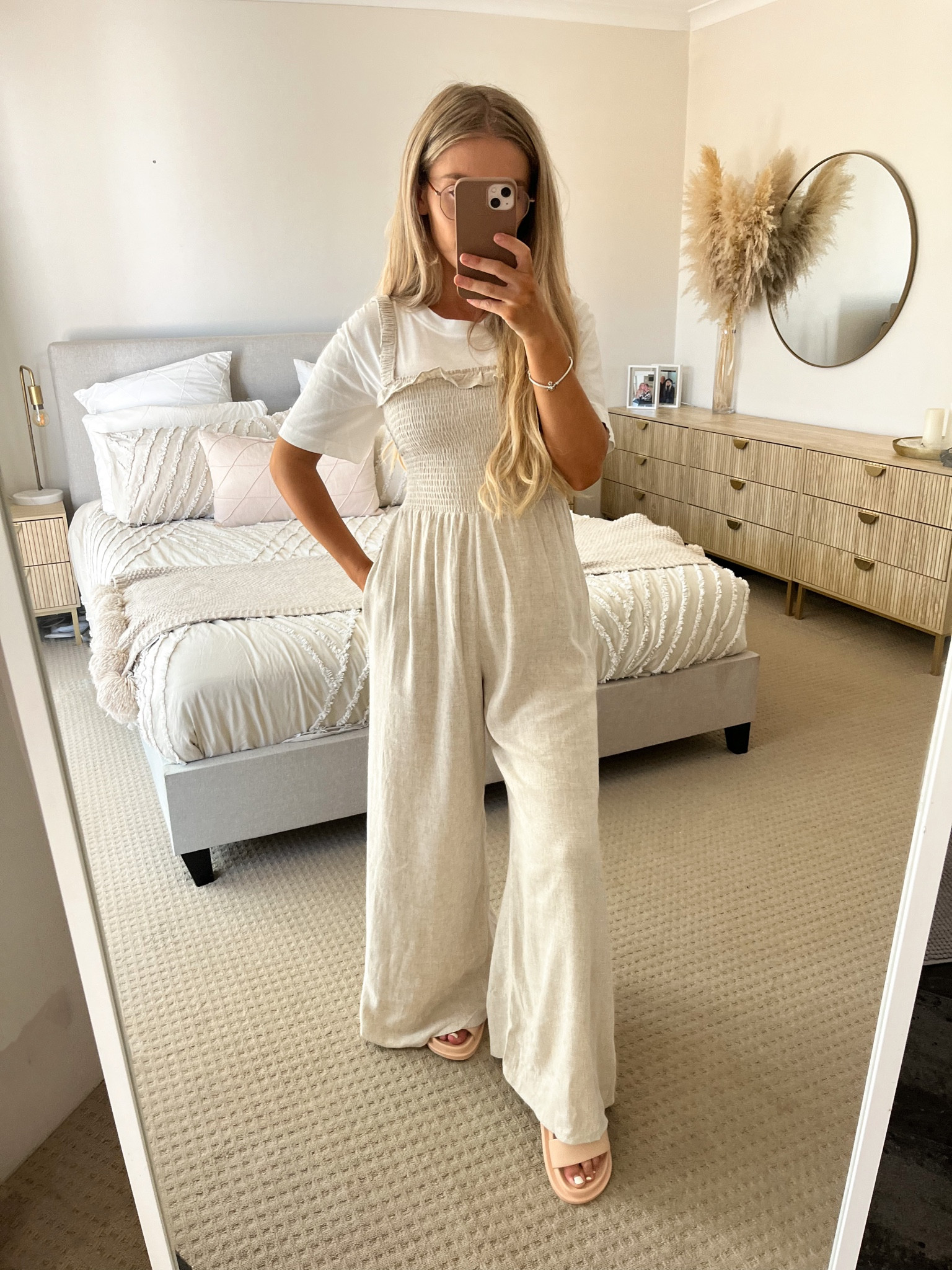 Jumpsuit - Im wearing a size 6 and i am a size 6. It was a bit of a tight squeeze to get on so will recommend going a size up. They didnt have a petite size but I defiantly need it shorter as im 152cm. So if you’re 5ft and above this length will fit perfectly 

#LTKstyletip #LTKshoecrush #LTKfit