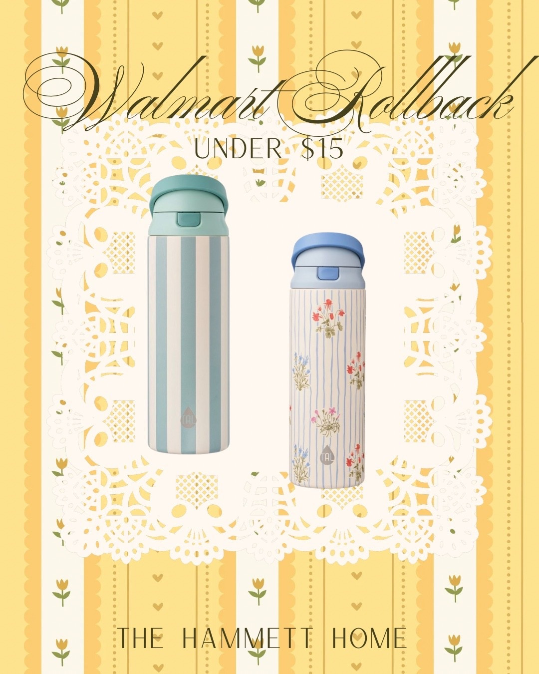 Walmart water bottle on sale! Under $15!


Affordable | deals | mom | mama | trending | viral 

#LTKmomlife #LTKMothersDay #LTKSaleAlert