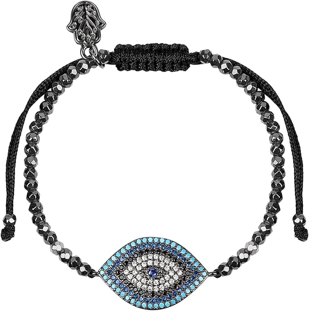 KARMA AND LUCK - Walk with Integrity - Women's Genuine Hematite Stones Gold Tone 5.5" to 7.5" Bra... | Amazon (US)