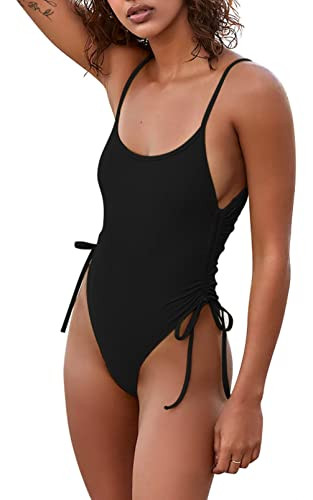 Women's Sexy One Piece Bathing Suit Tummy Control Swimsuit | Amazon (US)