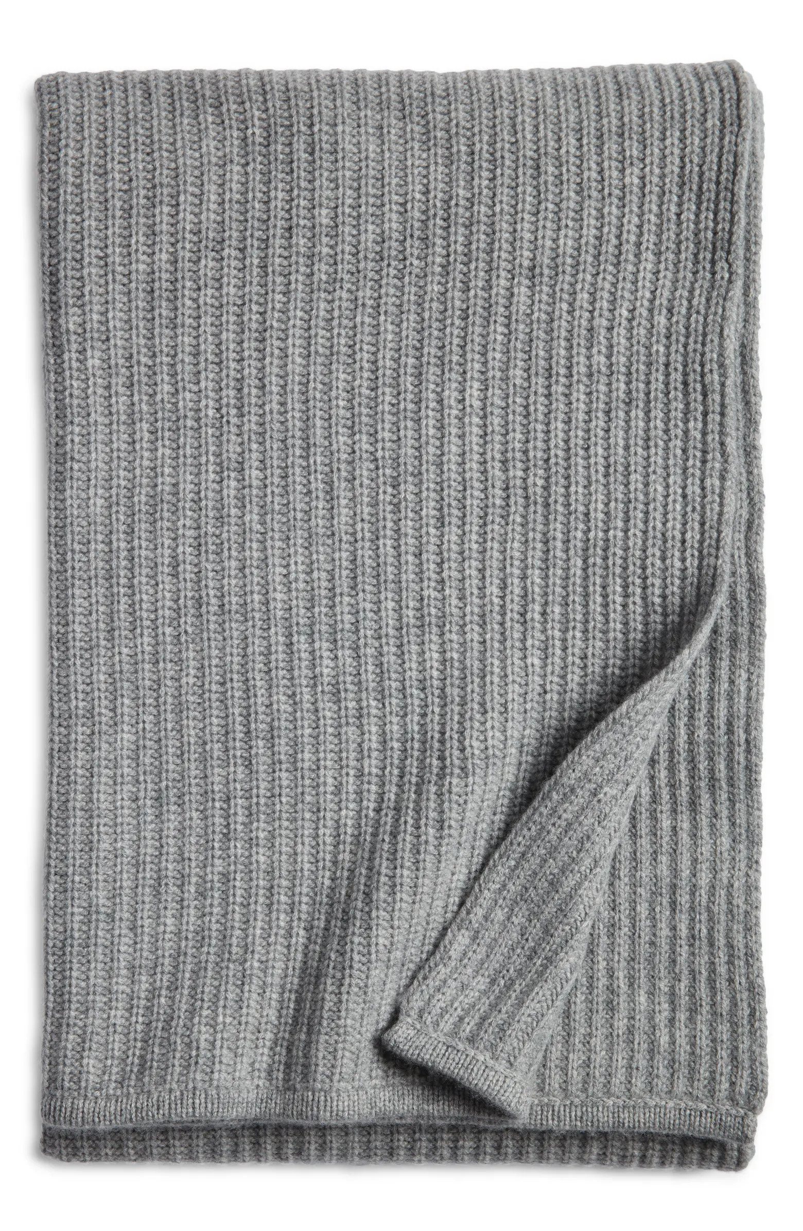 Nordstrom Rib Wool & Cashmere Throw Blanket | Nordstrom | Nordstrom
