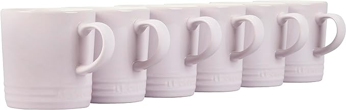 Le Creuset Stoneware Set of 6 London Mugs, 12 oz. Each, Shallot | Amazon (US)