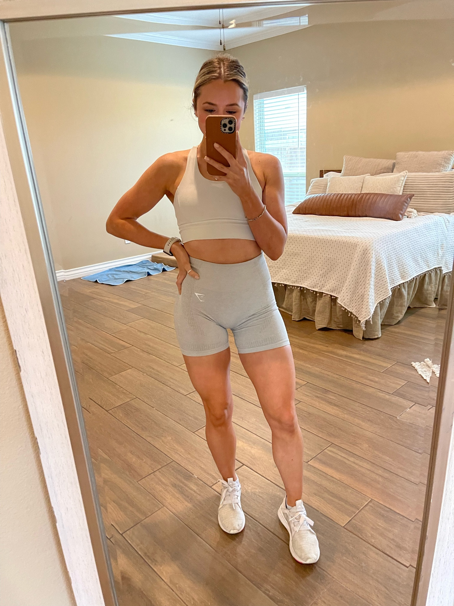Gym outfit of the day. 
Top: buff bunny rosa size small
Bottoms: small 
Shoes- older but new style is linked 

#LTKunder50 #LTKshoecrush #LTKfit