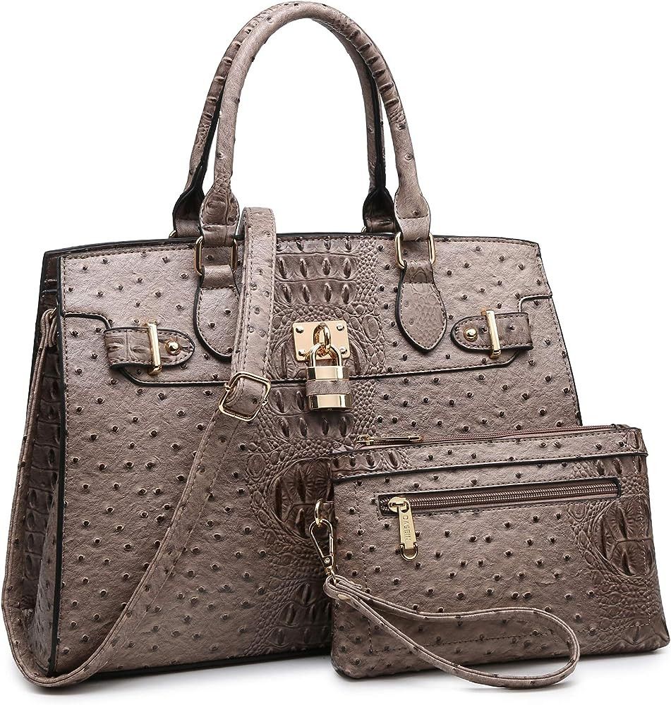 Dasein Women Handbags and Purses Ladies Shoulder Bag Top Handle Satchel Tote Work Bag with Matchi... | Amazon (US)