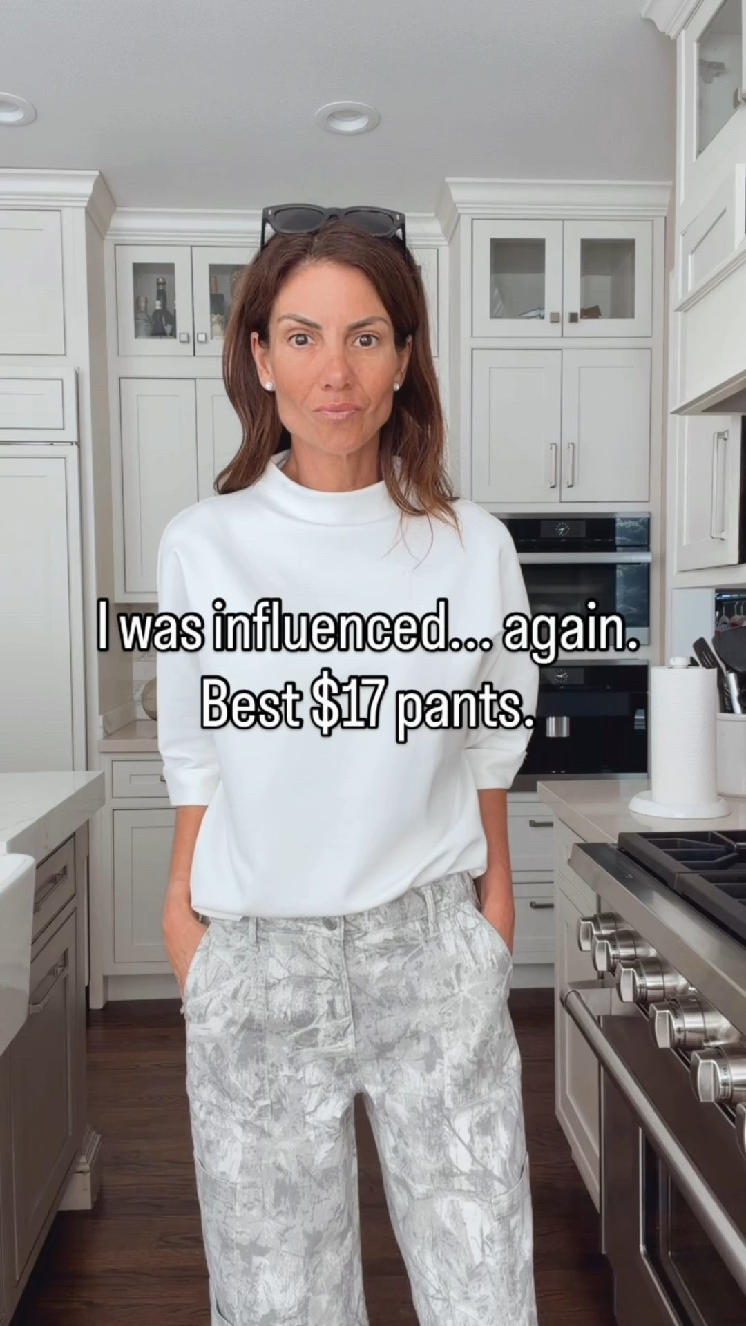 I was influenced twice… and these $17 pants are that good.

I bought the camo first—and then kept seeing everyone in the white “camo” version… so I had to try them too.

They’re easy to style, surprisingly well made, and just one of those pieces you keep reaching for.

They are available in three different lengths. I am in a size regular small.  I am 5'7" tall.  

#LTKOver40 #LTKgrwm #LTKootd