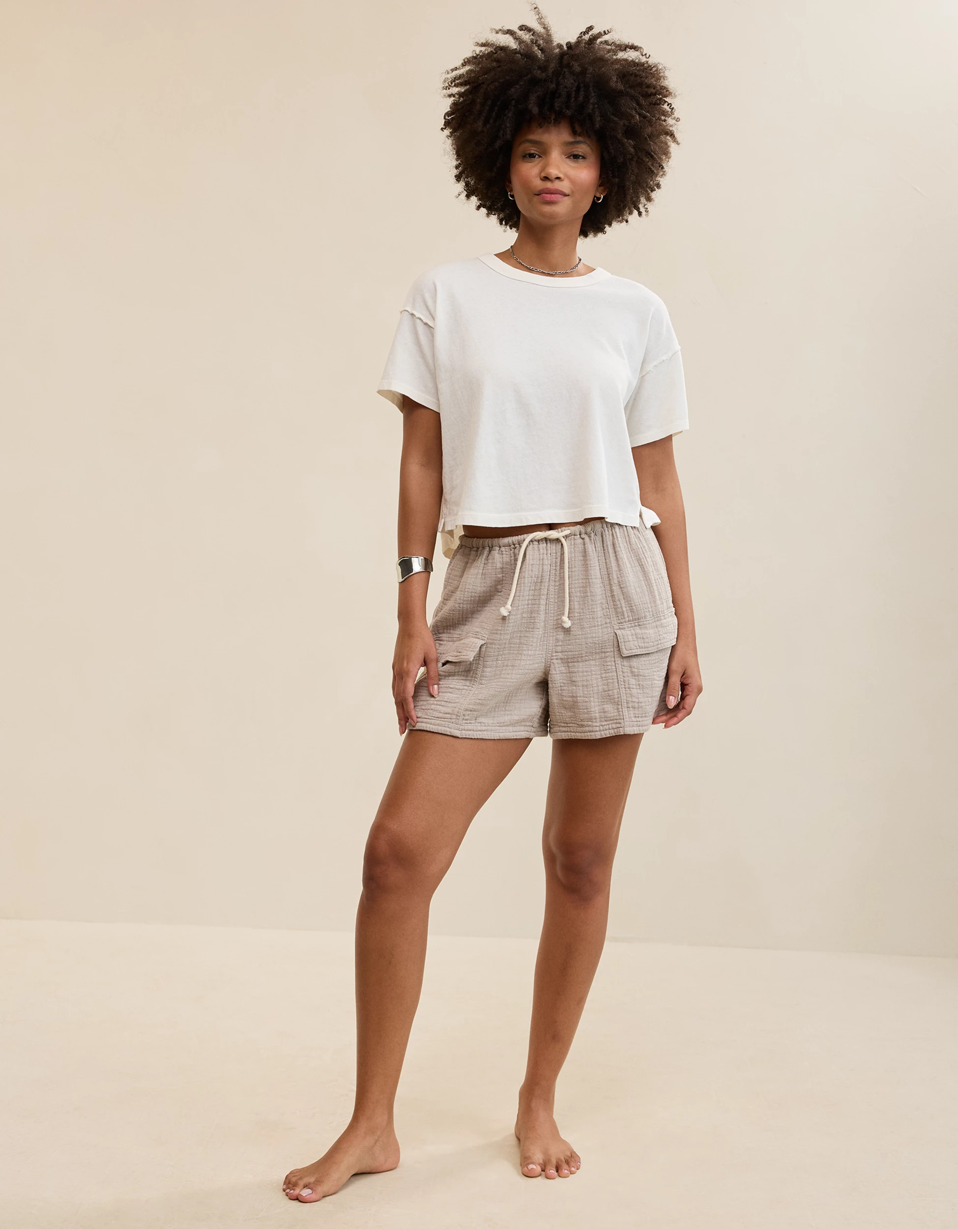 Aerie Summer Breeze Cropped T-Shirt | Aerie