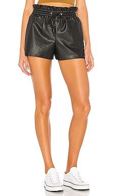 n:philanthropy Emma Vegan Leather Short in Black Cat from Revolve.com | Revolve Clothing (Global)