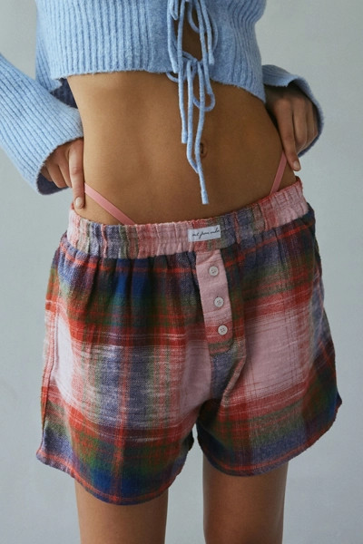 Out From Under Flannel Boxer Short | Urban Outfitters (US and RoW)