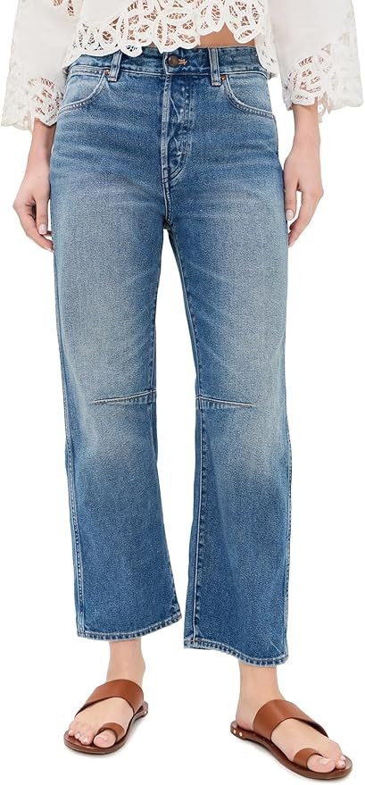 Madewell Women's The Darted Barrel Leg Jeans | Amazon (US)