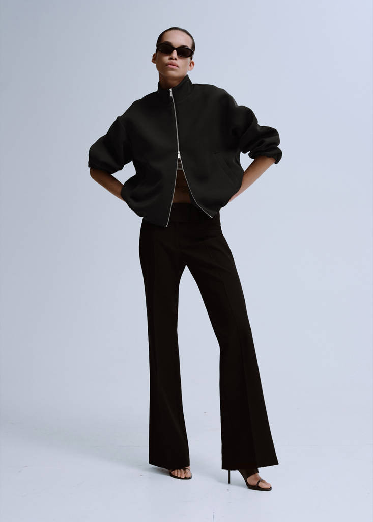 Oversized bomber jacket black - Woman - M - MANGO | Mango (US/MX/AU)