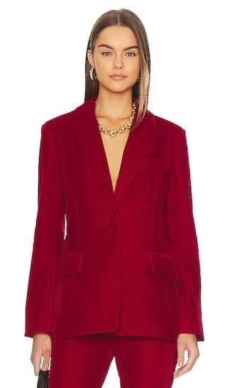 Harlow Blazer in Medium Red | Revolve Clothing (Global)