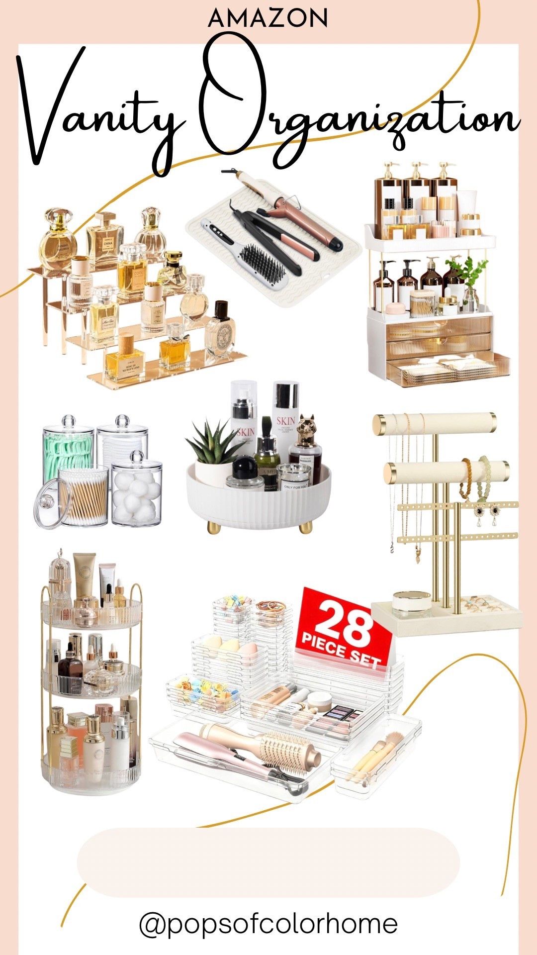 Vanity organization finds for your beauty, hair and fragrance 

#LTKBeauty #LTKHome #LTKFindsUnder50