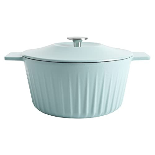 Martha Stewart Eastholm 5 QT Enameled Cast Iron Dutch Oven, Martha Blue | Amazon (US)