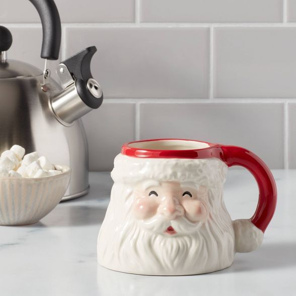 15oz Stoneware Santa Mug - Threshold™ | Target