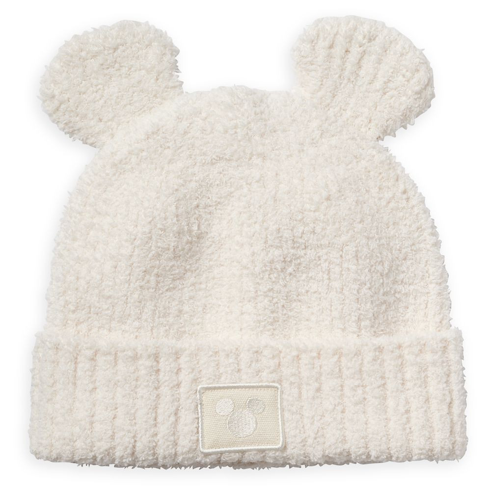 Mickey Mouse Beanie Hat for Adults by Barefoot Dreams Cream Official shopDisney | Disney Store