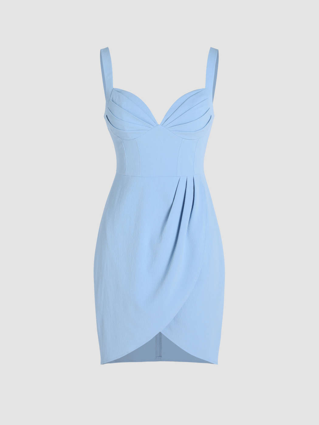 Texture Fold Pleated Slit Midi Dress | Cider