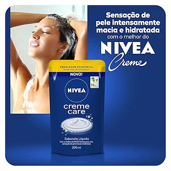 NIVEA Sabonete Líquido Refil Creme Care 200ml - Sensação de pele intensamente hidratada com o ... | Amazon (BR)