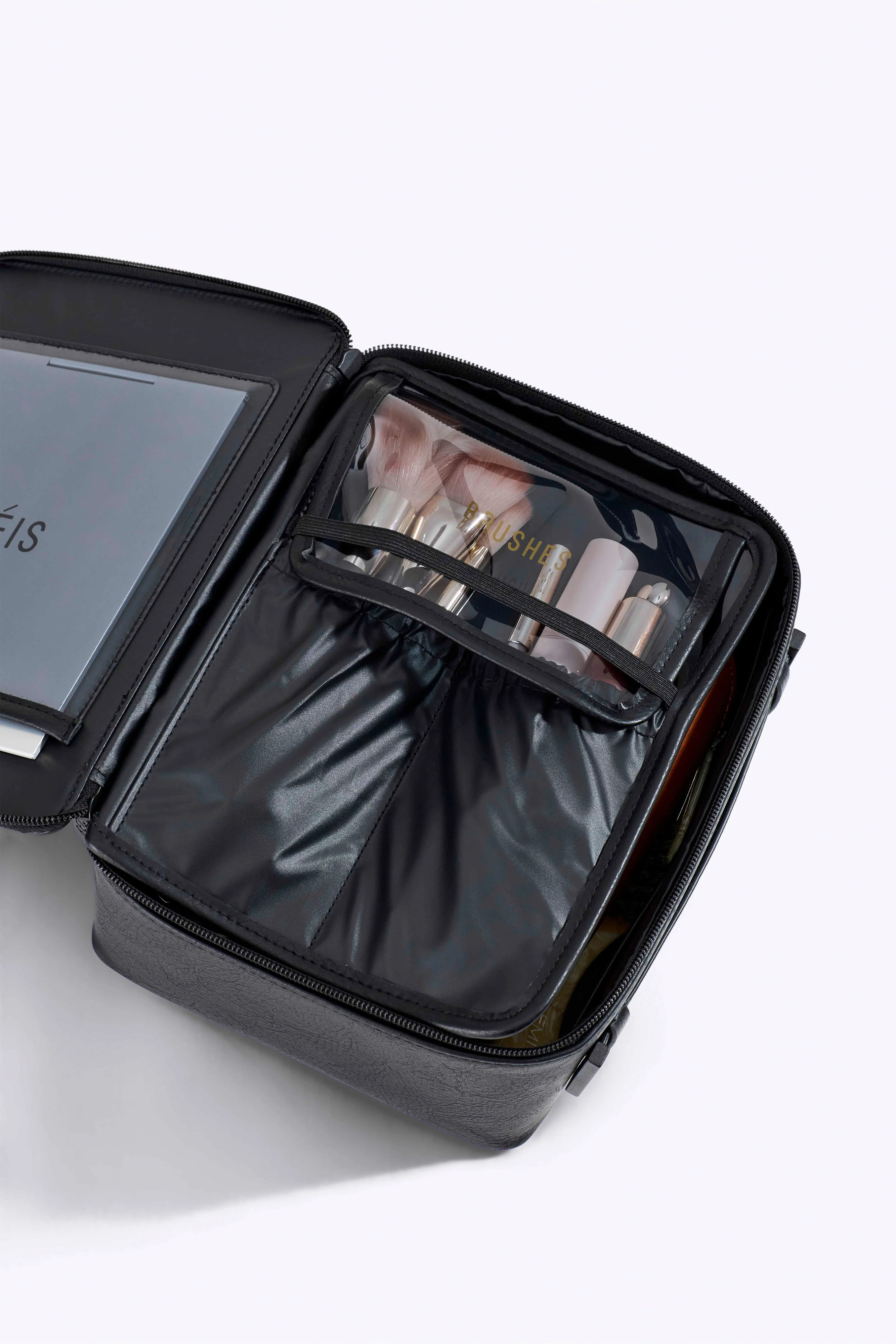 BÉIS 'The Cosmetic Case' in Black - Makeup Organizer & Makeup Travel Case | BEIS