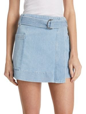 Rails Deanna Wrap Denim Mini Skirt on SALE | Saks OFF 5TH | Saks Fifth Avenue OFF 5TH