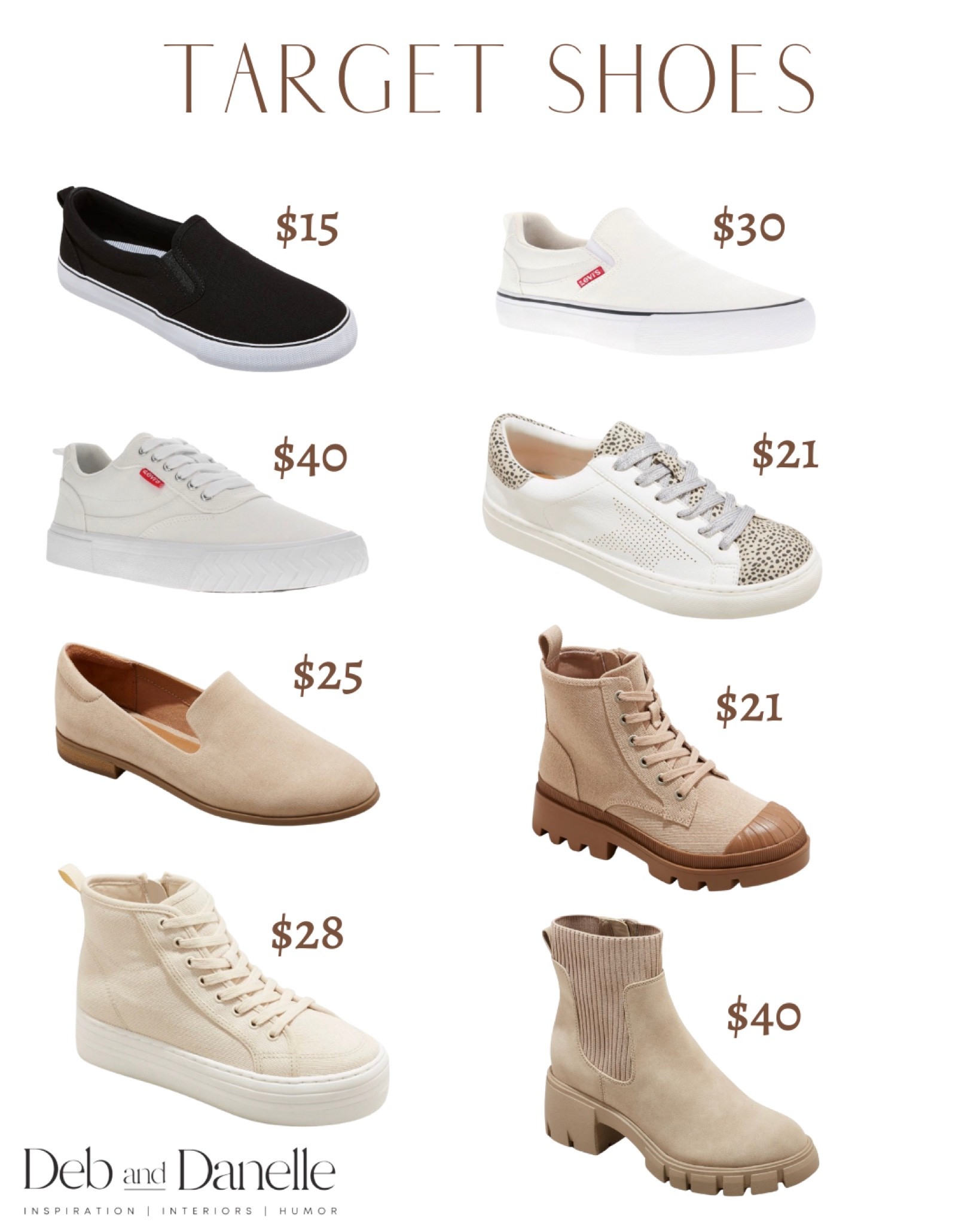 Target shoes on sale!! 

Target sale, target finds, target shoes, boots, women’s casual shoes, slip ons, shoes, cute shoes, date night, back to school shoes, Deb and Danelle 

#LTKSale #LTKshoecrush #LTKsalealert