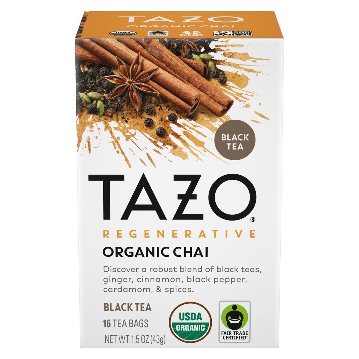 Tazo Regenerative Organic Chai Black Tea - 16ct | Target